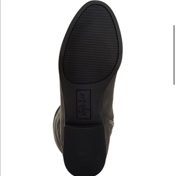 Style & Co Kelimae Wide-Calf Scrunched Boots Gray - Picture 5 of 8